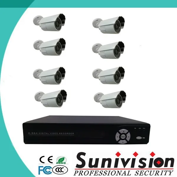 видеонаблюдения камера наруёного пули комплект видеонаблюдения dvr 8-канальный комплект