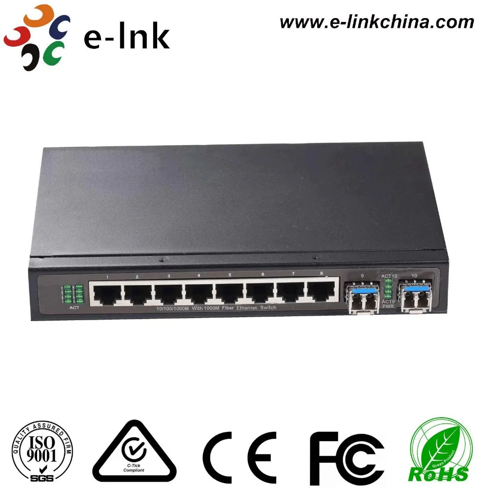 LNK-M2800G-SFP x 10/100/1000M RJ-45 Ports Управляемый медиаконвертер