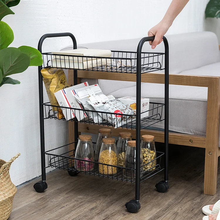 
Kitchen Cart Fruit Vegetables Storage Trolley 