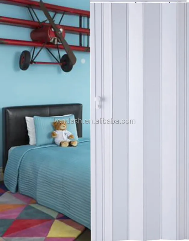 Room divider rail pvc wall panel plastic accordion door