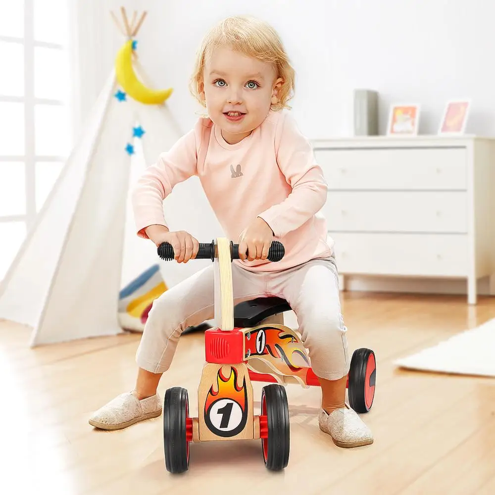 Topbright Kids Wooden Ride on car baby balance bike Toy ,wooden balance bikes