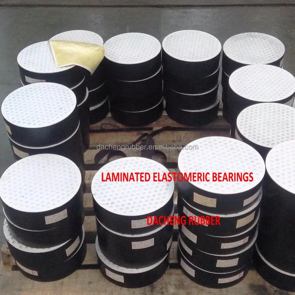 
Reinforced elastomeric bearings for highway railway bridge 