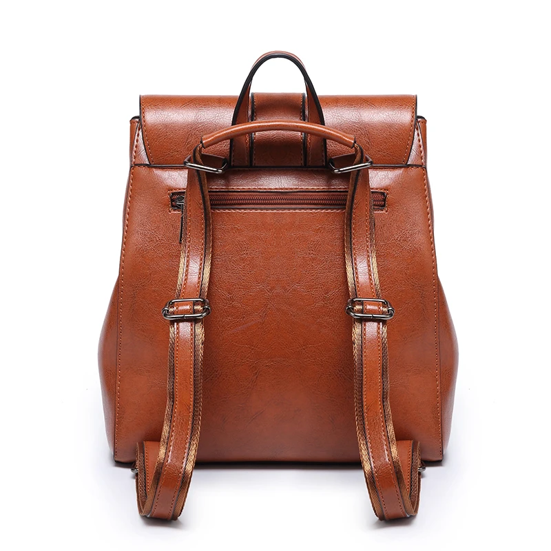 
Casual designer girls school backpack back pack leather bag 