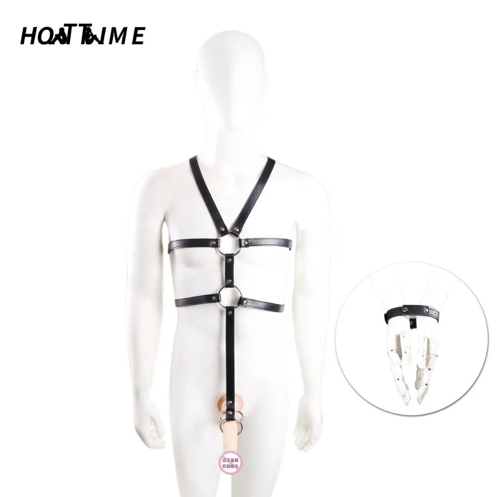 Body Harness Male Leather Bondage lingerie Sexy Belt Restraints for Couples Fetish Wear Harness Bondage Sex Toys bondage gear