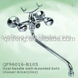 
brass double handle bath&shower water mixer,thermostatic shower faucets.wall shower mixer taps,telephone bath mixer 