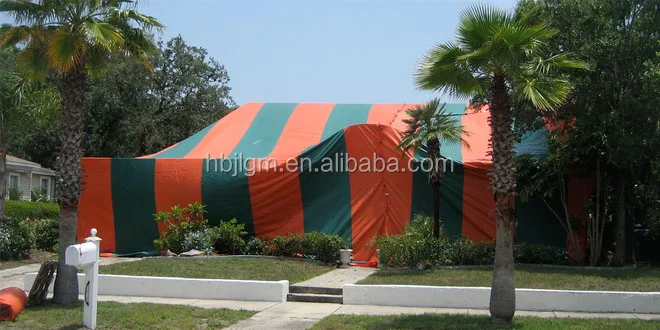 Jinlong PVC tarpaulin tenting a house for termites tent fumigation