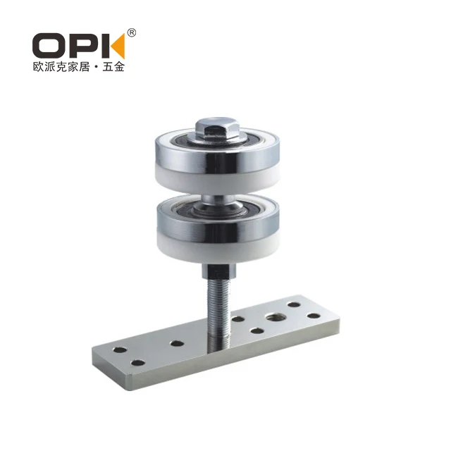 opk superior quiet curved sliding gate track and wheel for roller wardrobe