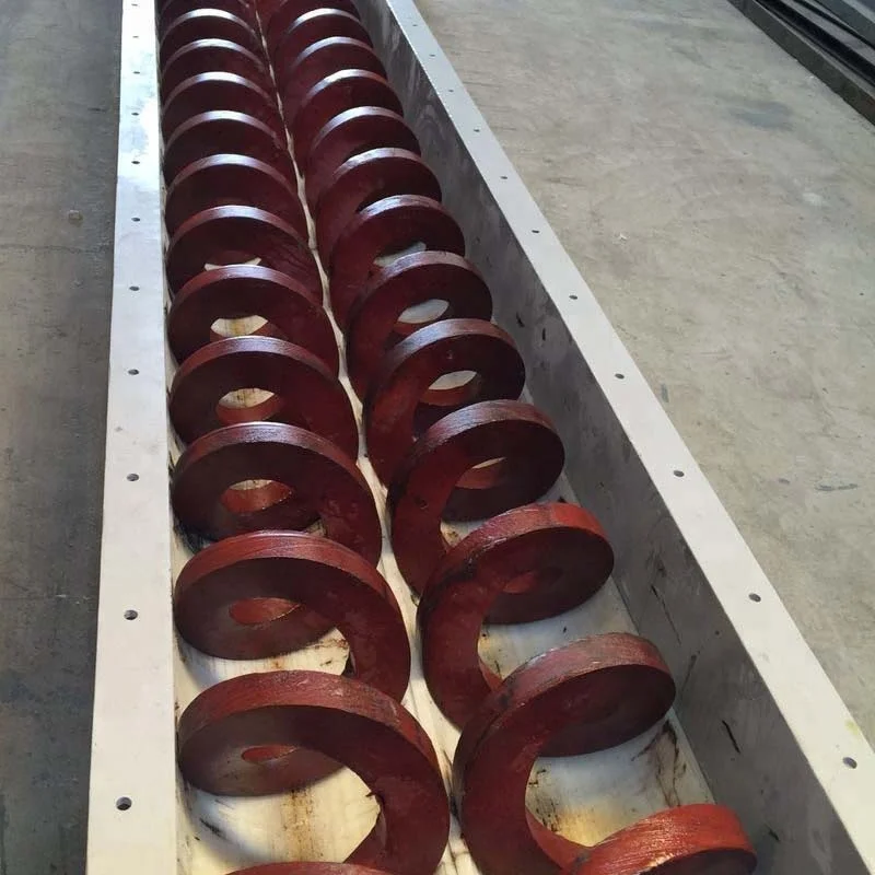 Винтовой спиральный конвейер из нержавеющей стали без вала цена на отходы/влажный материал/материал для виски