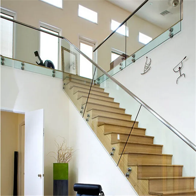  Wholesale stainless steel standoff hardware glass railing for stair