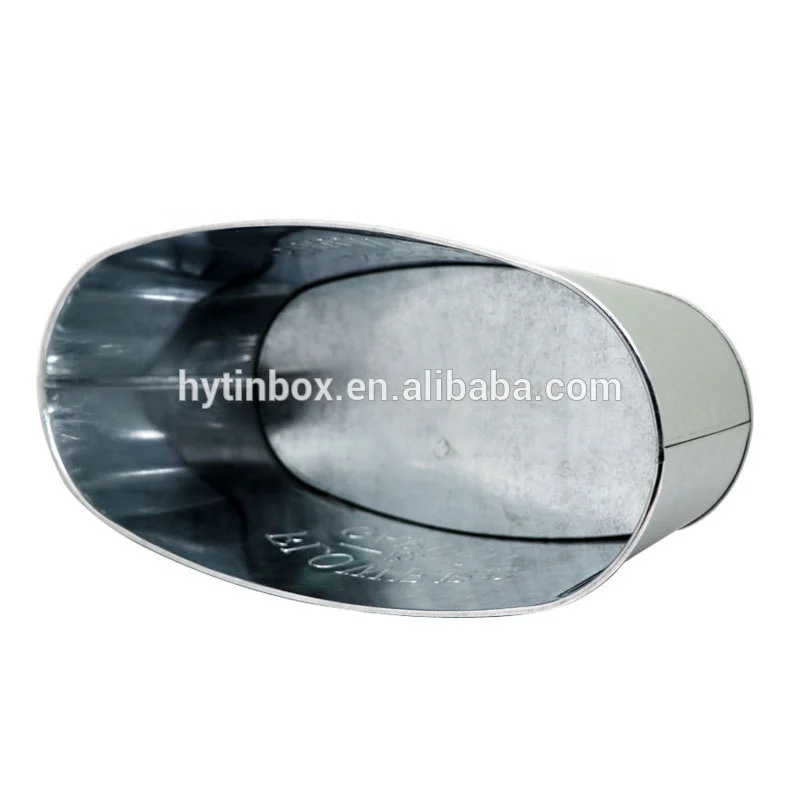 Flowers & Garden use galvanized steel oval long pot flower bed metal planter