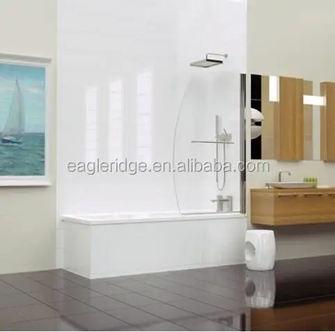 
Sail bath screen,5mm toughened glass freestand bath screen 