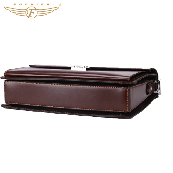 High Quality PU Business Men Leather Briefcase With Coded Lock