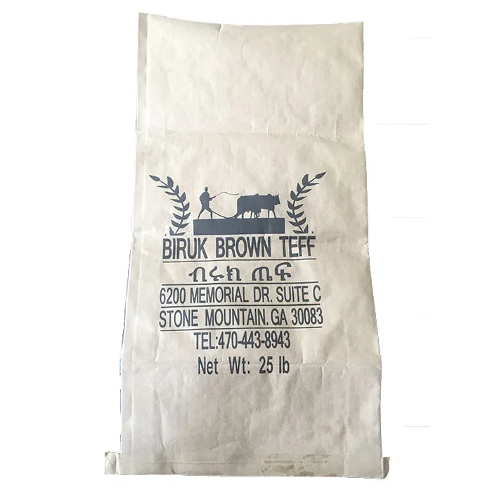 
Kraft Paper 25kg Cement Bag 50 kg Feed Bags Material For Packing Wheat Flour, PP Woven Flour Sack, Polypropylene Woven Bag 
