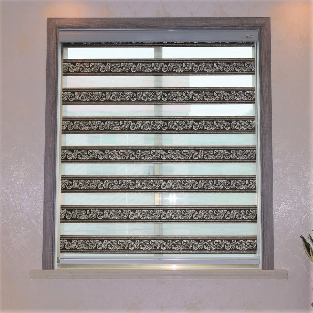 day and night sunscreen jacquard soft gauze curtain window zebra blinds fabric