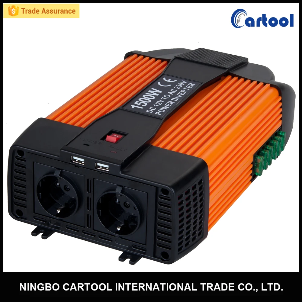 Доработанный Инвертор Силы Волны Синуса 1500 Вт DC 12 В 24 В AC 220 В