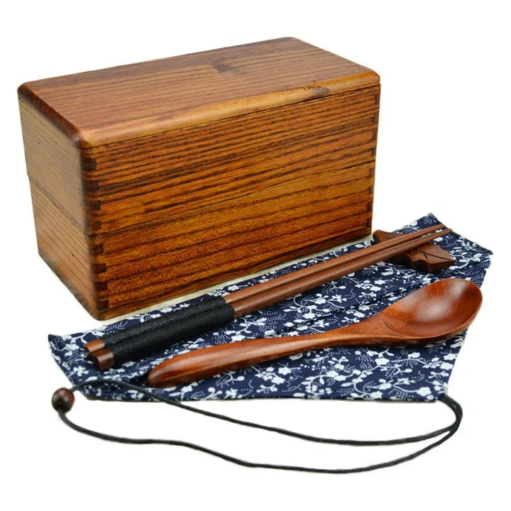 
Wholesale handmade japanese wooden bento lunch box 