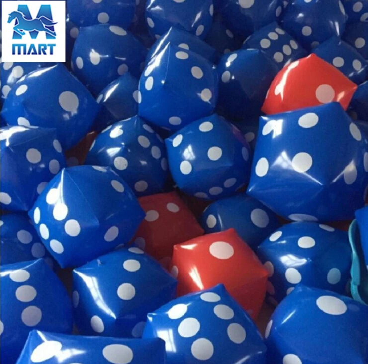 Детские пластиковые надувные белые игральные кости для игр на улице