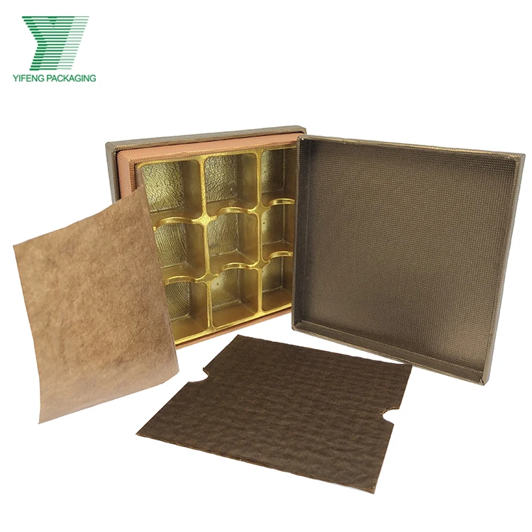 Hot Selling Sweet Candy Gift Box Luxury Chocolate Packaging Box With Grease Paper And Cushion Pad