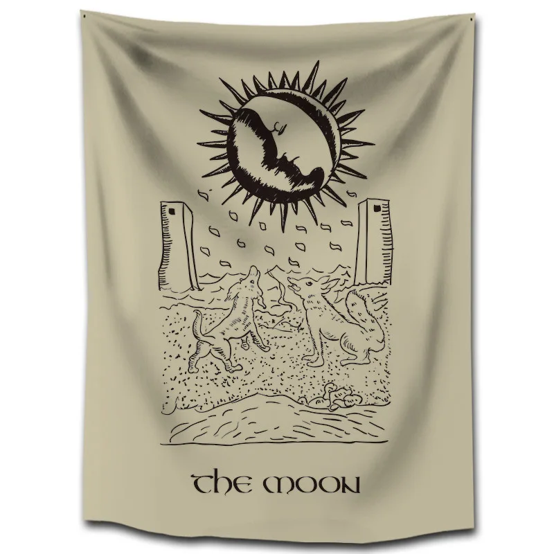 Астрологические гадания Звезды Луна солнце домашний гобелен украшение Таро карточка фон ткань разных размеров