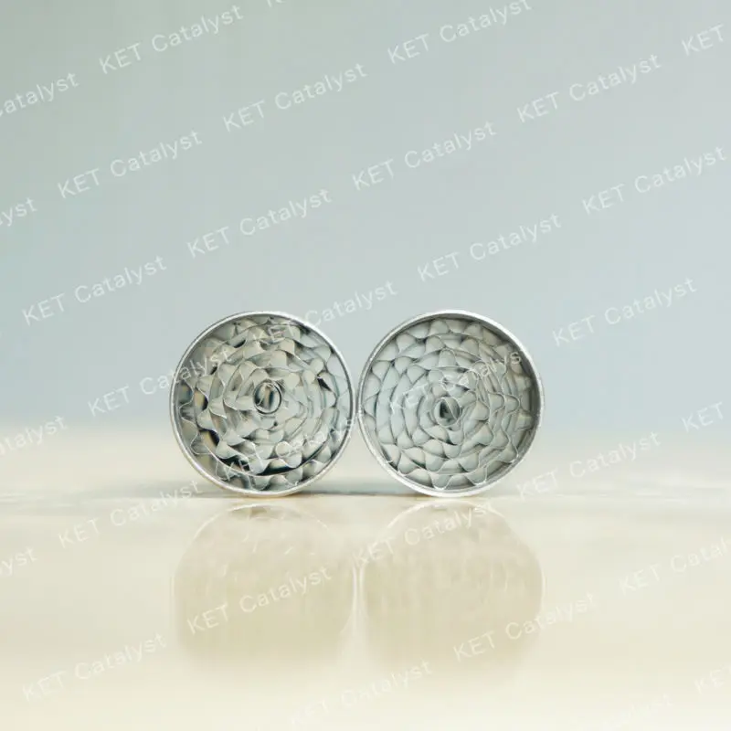 KET Pt/Pd/Rh catalyst metal core catalytic converters for motorcycle