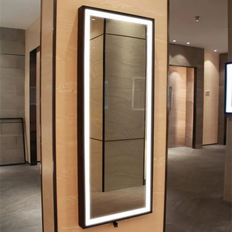 Hot Selling  Wood Frame Sliding Mirror Doors Wood Frame Mirror Full Length Mirror
