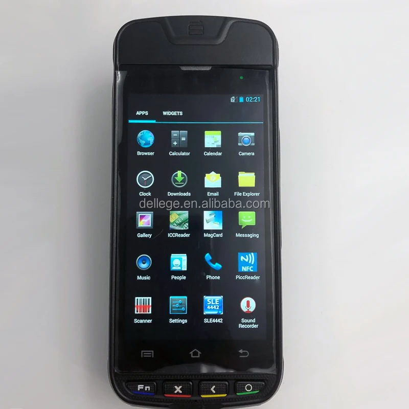 Dellege Smart pos оплаты КПК со встроенным принтер, 1D 2D сканера штриховых кодов