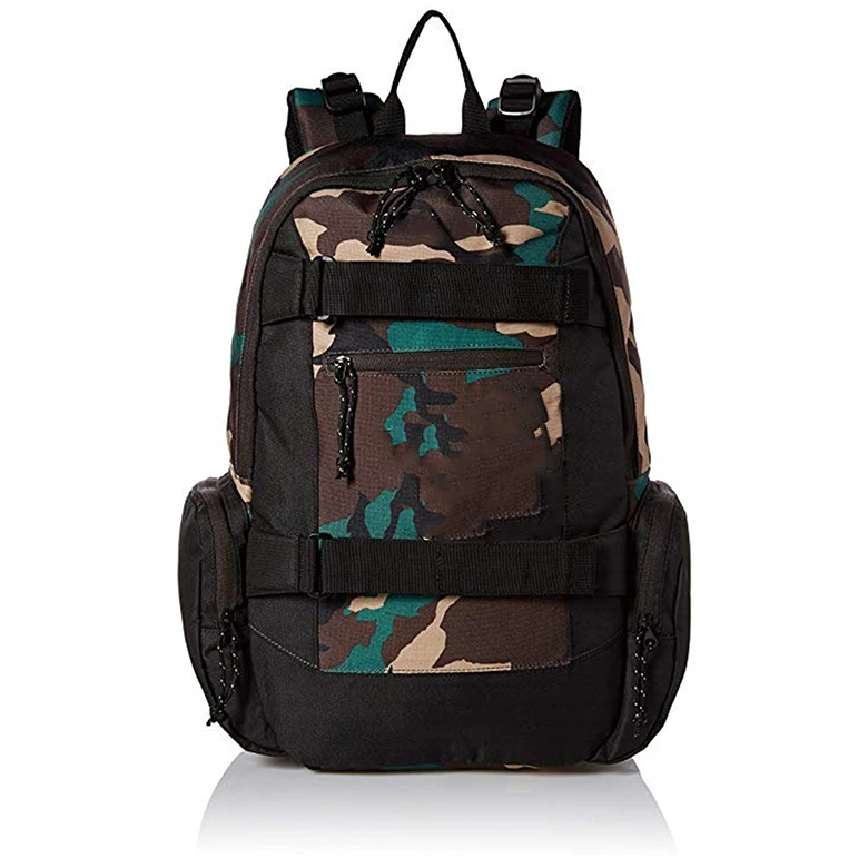 heavy duty durable military hiking  outdoor travel laptop  customized skateboard camouflage backpack