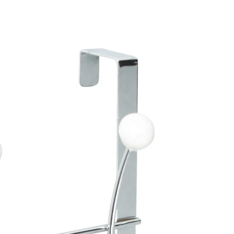 Over Door Chromed Hat hook Back Door J Hooks And Wall Mount Antique Clothes With Ceramic Ball Hangers Clothes Line Hanging