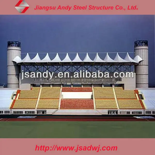 The stadium grandstand roof membrane structure