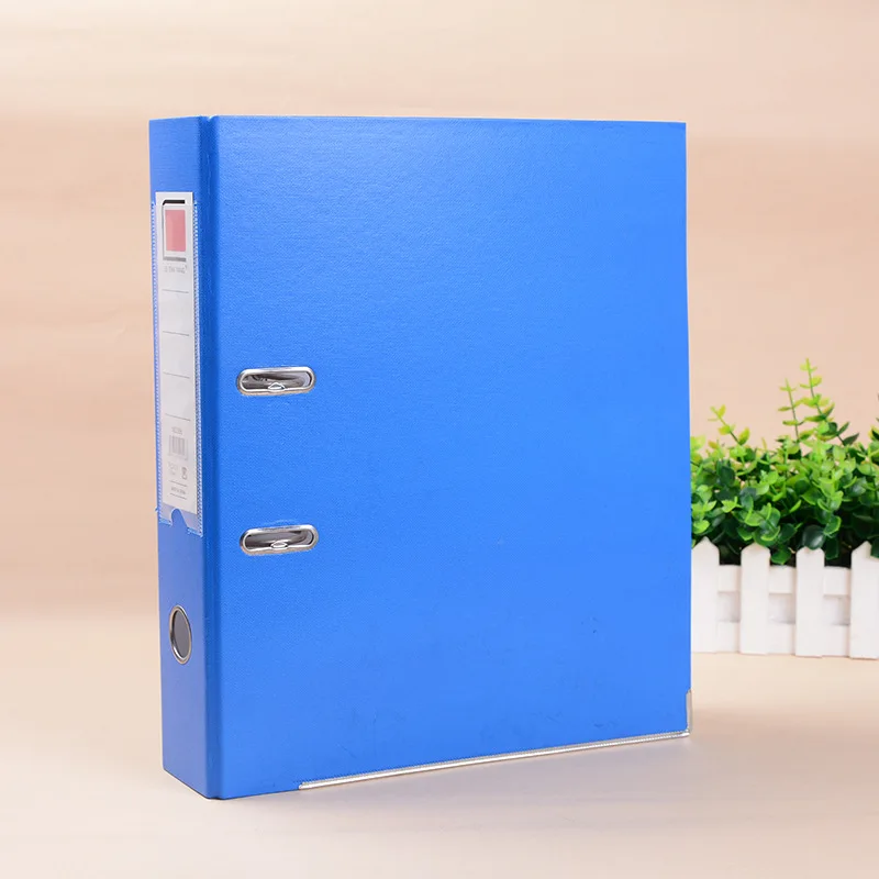 
Basic Office Supplies Metal Edge A4 Size Lever Arch File Custom Printed Logo Paper File Holder 