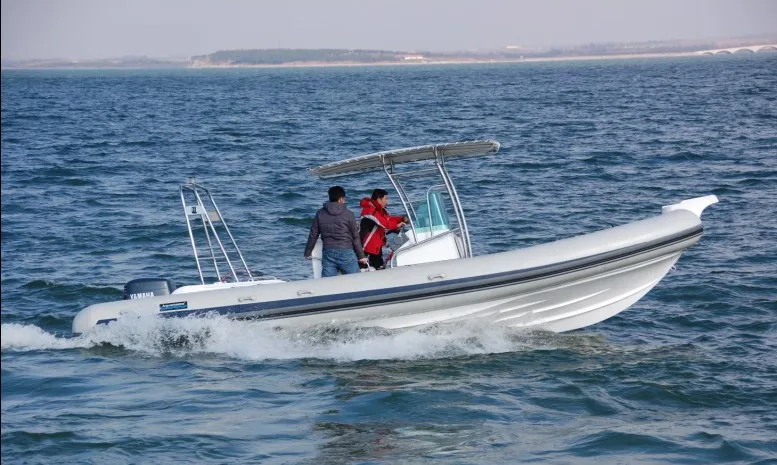 Hot sale fiberglass hull yacht boat RIB830A