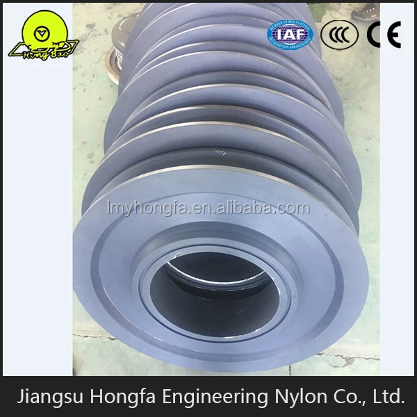 
plastic nylon wire rope pulley for mobile crane 