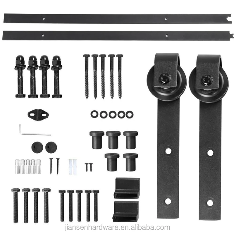 OEM Modern Hanging Rail Sliding Barn Door Track Rail Hardware Kit Barn Door Hardware