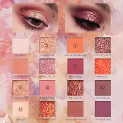 Focallure 16 Colors Pan Shimmer Primer Luminous Eye Glitter Shadow Low Moq Cruelty Free Pigments Eyeshadow