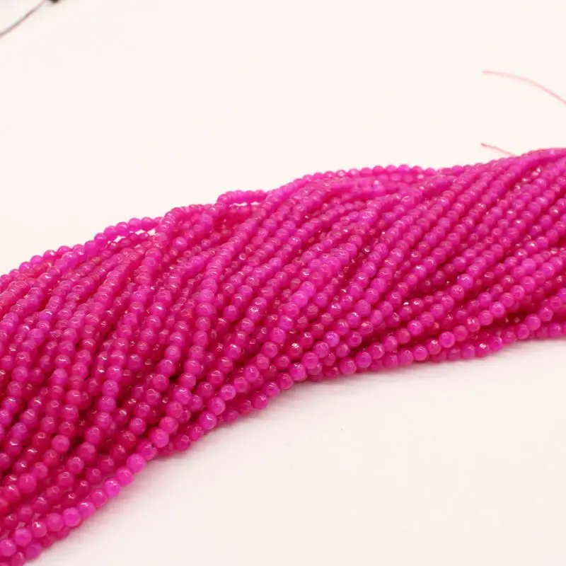 wholesale high quality natural stone  faceted 4mm onyx gemstone bead