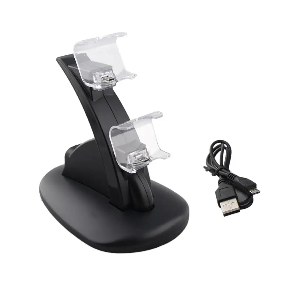 USB Dual Gamepad Charger Controller Game Controller Power Supply Charging Station Stand For  Playstation 4 PS4