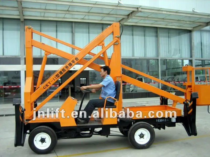 14m mobile diesel hydraulic telescopic boom lift