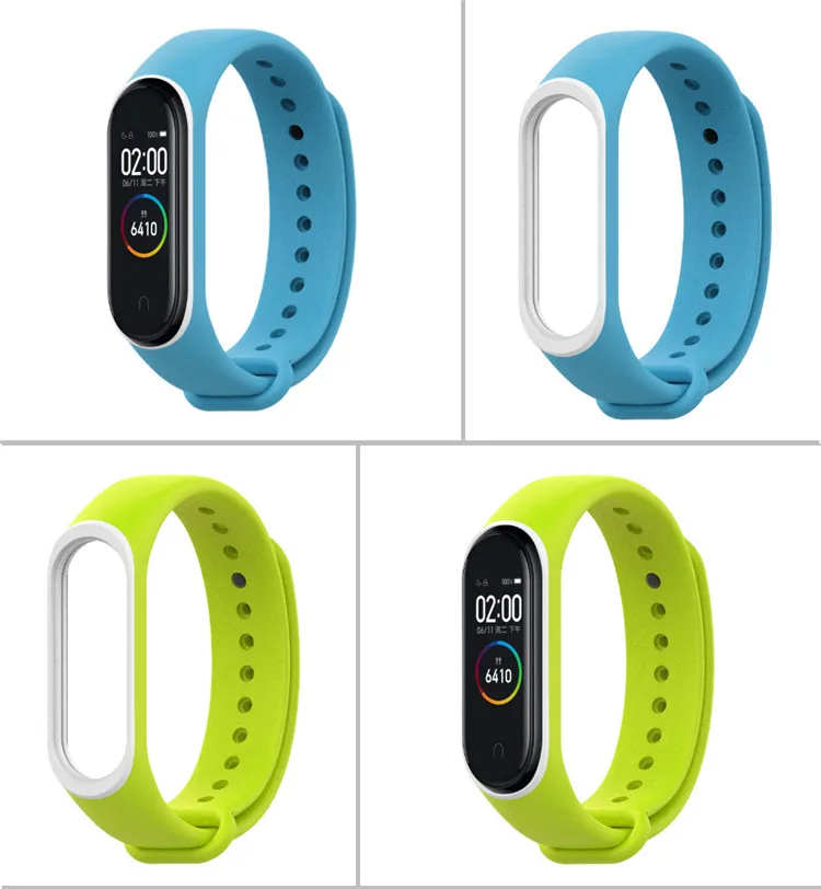 Smart Accessories Miband 4 Strap replace for xiaomi mi band 4 sports silicone wrist strap bracelet with varied colors