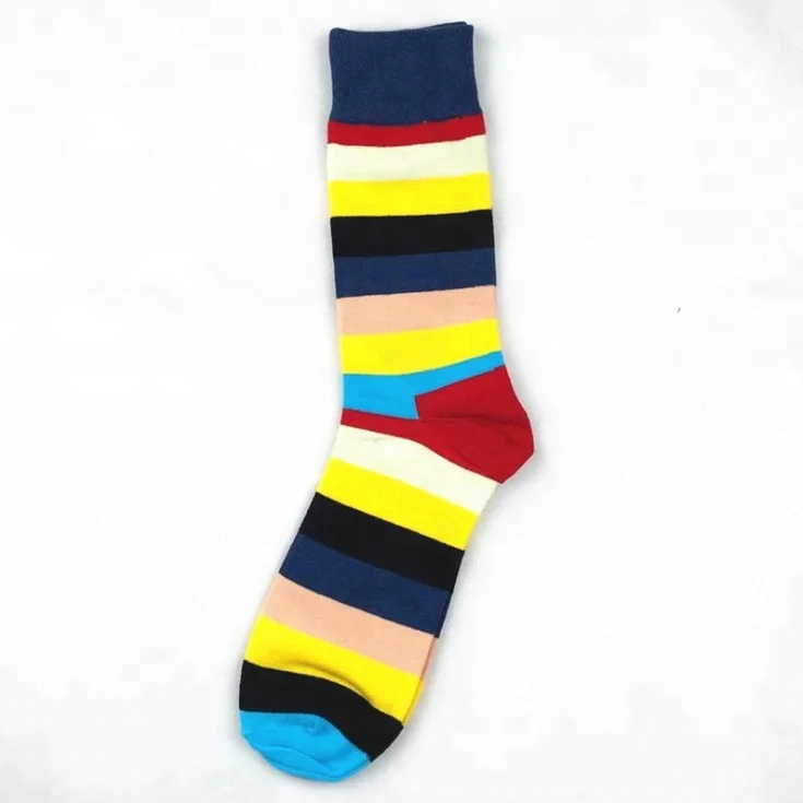
Hot sale men happy socks striped happy socks happy style socks 