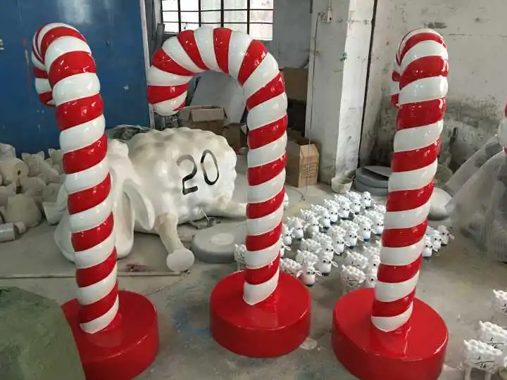 Slim Fiberglass Candy Canes