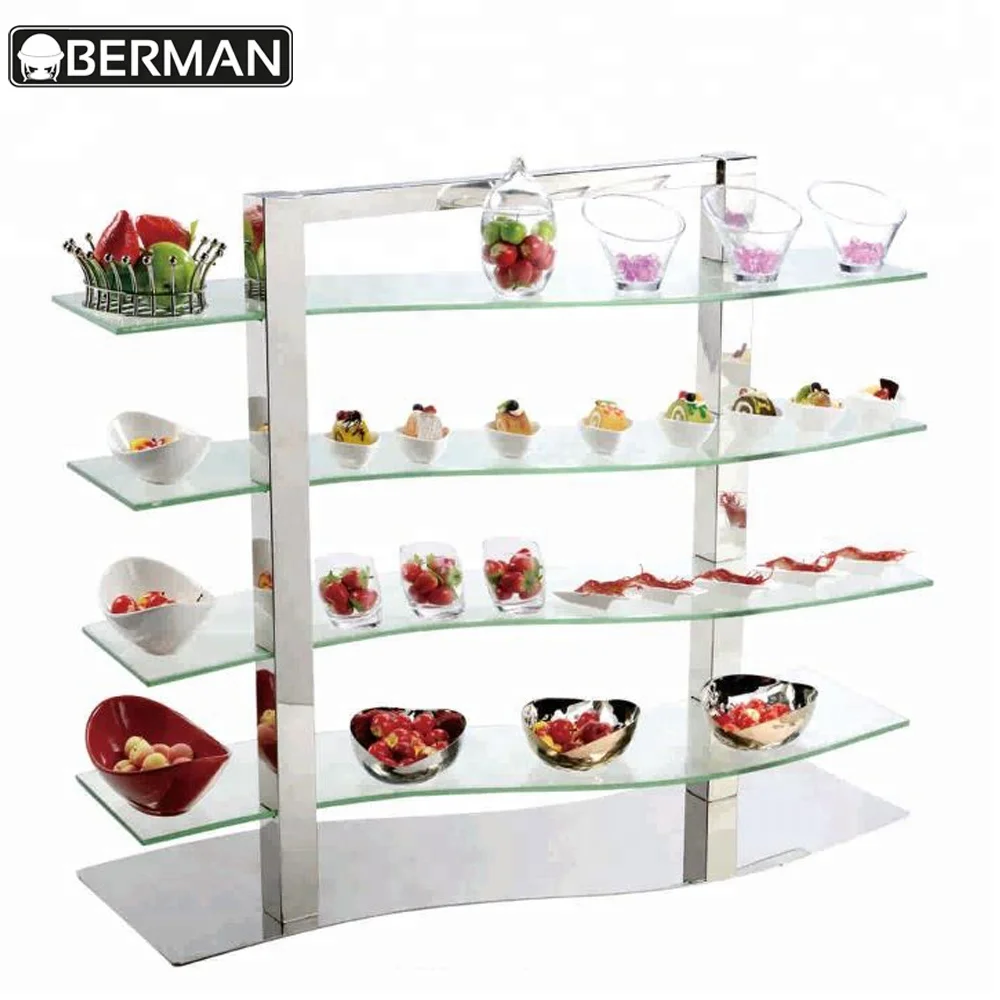 Yindu kitchen equipment co ltd decorative fancy wedding 3 tier serving plates high tea snack warmer cake display dubai