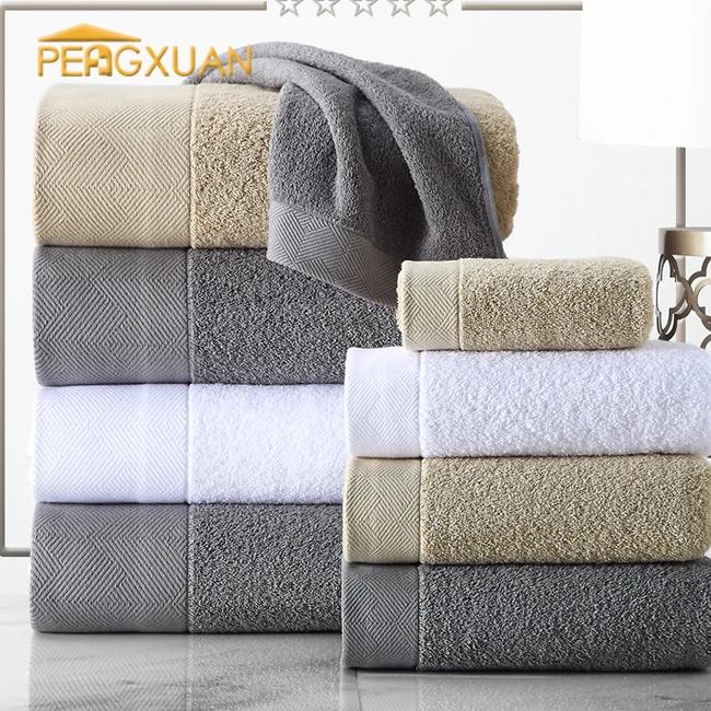 Wholesale 700gsm 800gsm 50x100cm customised hotel towel 100% organic cotton towel india