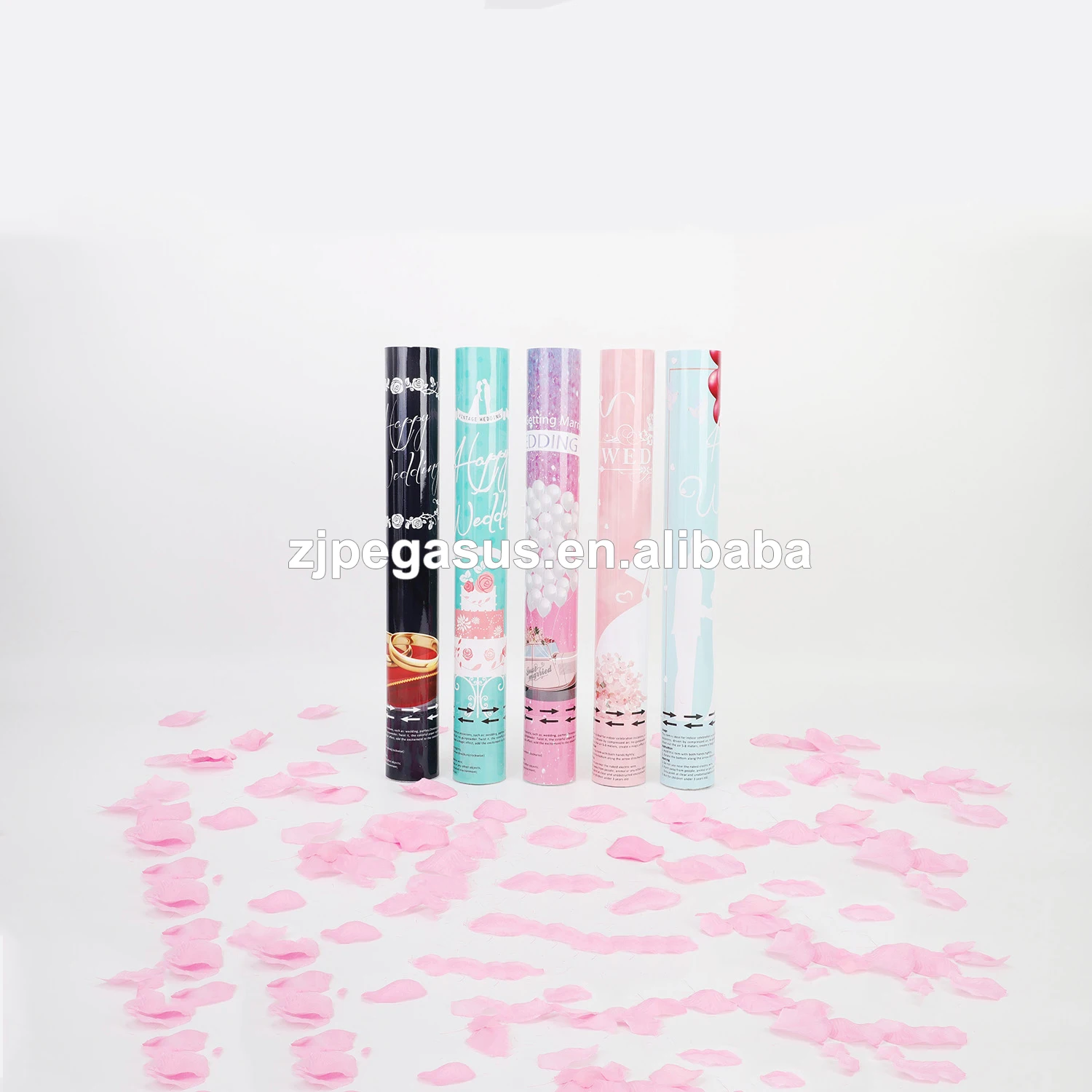 Factory rose petal party popper confetti cannon for wedding