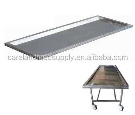 CL-F6 cadaver trolley stainless steel corpse trolley for hospital & funeral field mortuary trolley