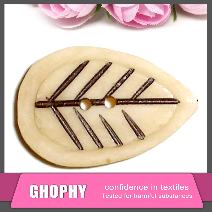 Custom buttons, buffalo horn bone button for clothes