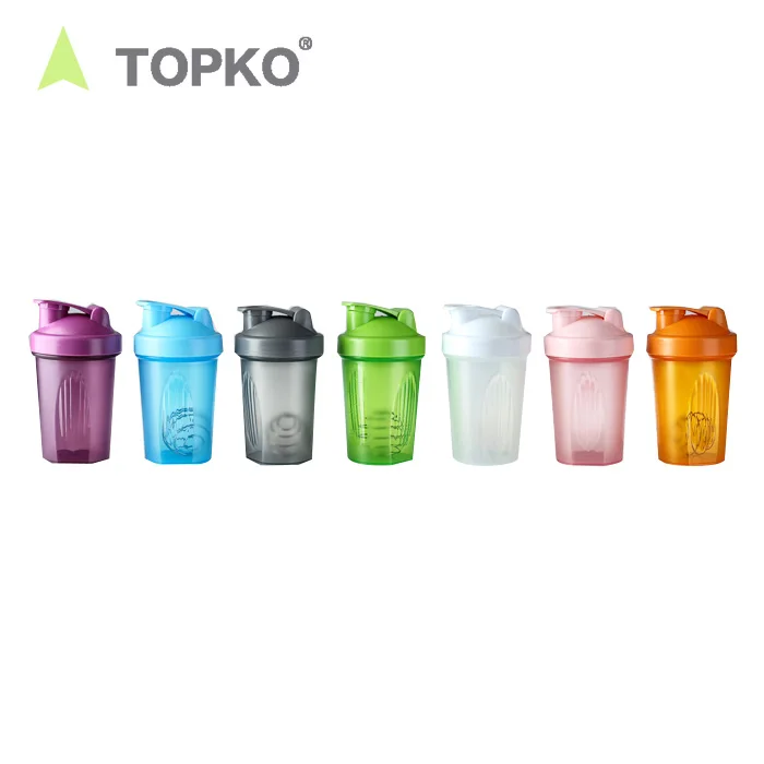 TOPKO 400ml Blender Mixer Bottle Protein Powder Shaker Water Bottle