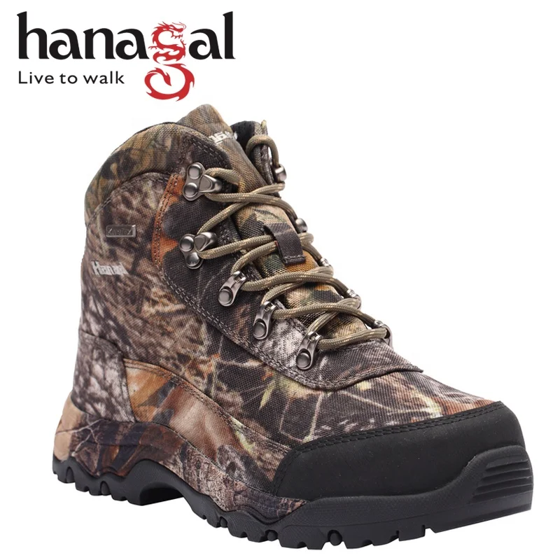 Hanagal Chinese shoe factory good quality camouflage hunting boots waterproof hunting equipment for men women