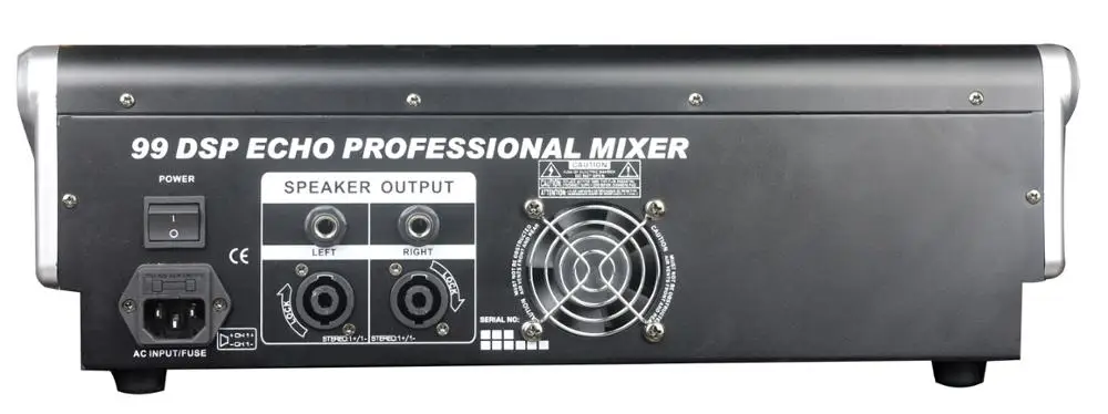 Professional Audio Amplifier Mixer with USB MP3 Player 8 channels input