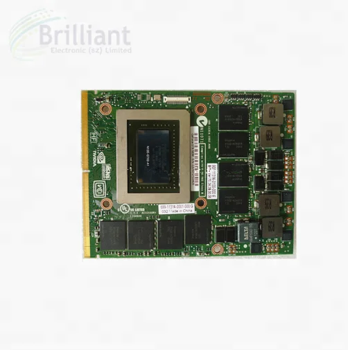 Wholesales N12E-GTX2-A1 FOR M17X R3 M18X R1 GTX 580M GTX580 2GB DDR5 MXM 3.0 Laptop Video Card 3MF8R