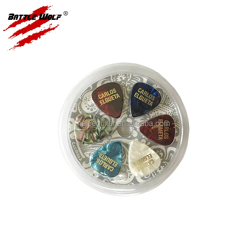 Professional 12Pcs Packaging Guitar Pick Pack Plastic